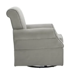 Baby Relax Emmie Swivel Glider & Ottoman Set - Gray Microfiber -Baby Furniture Store GUEST 00bd3bd4 381a 4a33 9992 a2637ad6f6c9