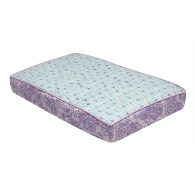 Bacati - Isabella Paisley Aqua/Lilac/Purple Floret Changing Pad Cover 9 Bacati - Isabella Paisley Aqua/Lilac/Purple Floret Changing Pad Cover - Image 7