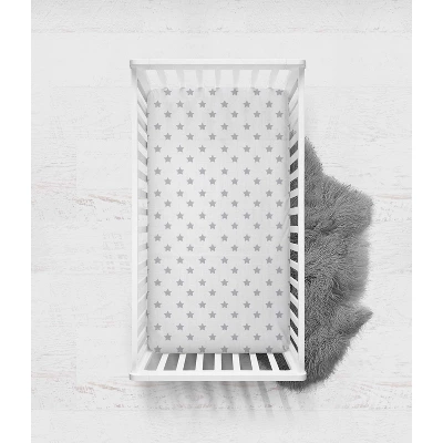 Bacati - Star Gray Ikat Muslin 4pc Toddler Bedding Set 8 Bacati - Star Gray Ikat Muslin 4pc Toddler Bedding Set - Image 6