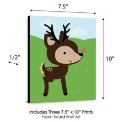 Big Dot Of Happiness Woodland Creatures - Gender Neutral Forest Animal Nursery Wall Art & Kids Room Decor - 7.5 X 10 Inches - Set Of 3 Prints -Baby Furniture Store GUEST 029de8fa 2690 485d 8078 c933cee625fb