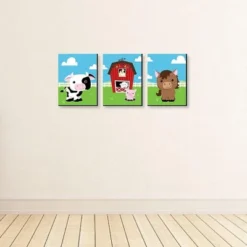Big Dot Of Happiness Farm Animals - Barnyard Nursery Wall Art And Kids Room Decorations - Gift Ideas - 7.5 X 10 Inches - Set Of 3 Prints -Baby Furniture Store GUEST 0325675f c196 449c 9c61 e2ecb922bf11