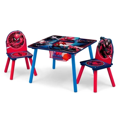 Delta Children Spider-Man Kids' Table And Chair Set With Storage (2 Chairs Included) - Greenguard Gold Certified - 3ct 4 Delta Children Spider-Man Kids' Table And Chair Set With Storage (2 Chairs Included) - Greenguard Gold Certified - 3ct - Image 2