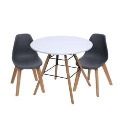 3pc Modern Kids' Round Table And Chair Set - Gift Mark -Baby Furniture Store GUEST 06aaa1eb 0f0c 4cda 994d 83e7bc187bfe