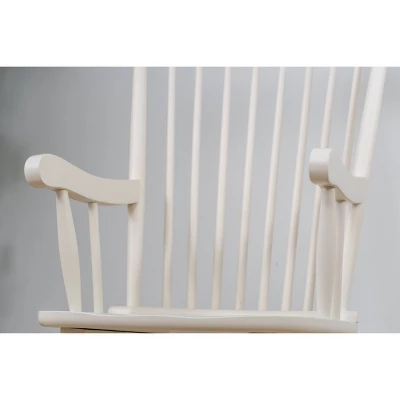 Gift Mark Modern Wooden Rocking Chair - White 4 Gift Mark Modern Wooden Rocking Chair - White - Image 2