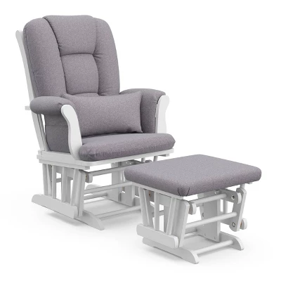 Storkcraft Tuscany White Frame Glider And Ottoman 15 Storkcraft Tuscany White Frame Glider And Ottoman - Image 13
