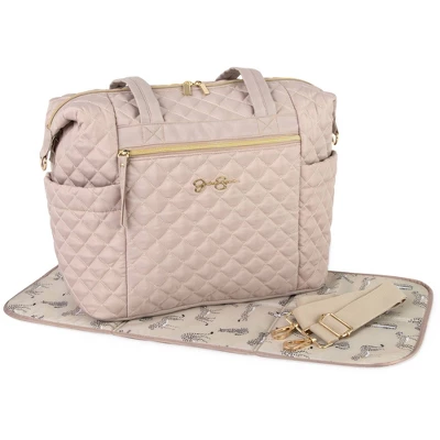 Jessica Simpson Quilted Tote - Taupe 3 Jessica Simpson Quilted Tote - Taupe