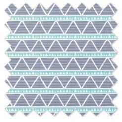 Bacati - Liam Aqua/Navy Large Triangles Quilted Muslin Changing Pad Cover -Baby Furniture Store GUEST 11187479 1eb6 46d6 93ea 8a986f78621f