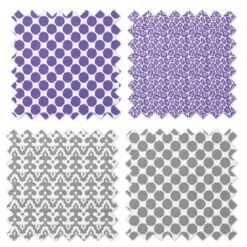 Bacati - Ikat Lilac/Gray Dots/Leopard Swaddling Muslin Blankets Set Of 4 -Baby Furniture Store GUEST 11702f2f fbfc 49e5 aec1 0a5782153382