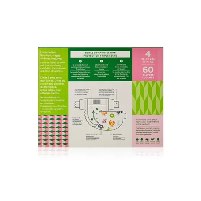 Babyganics Disposable Diapers Box - Size 4 - 60ct 3 Babyganics Disposable Diapers Box - Size 4 - 60ct