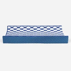 Bacati - MixNMatch Blue Large Dots Changing Pad Cover -Baby Furniture Store GUEST 1be46f12 e468 42c3 afe9 87d78fdbe809