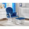 Suite Bebe Mason Glider And Ottoman - White Wood And Navy Fabric -Baby Furniture Store GUEST 1e676b4a c224 471a b24f 4664e4d3390d