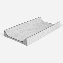 Bacati - Love Quilted Muslin Changing Pad Cover Gray -Baby Furniture Store GUEST 2363ba59 39ea 4d12 a075 015da7789358