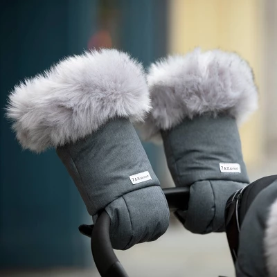 7AM Enfant Warmmuffs Stroller Gloves - Heather Gray Dark 4 7AM Enfant Warmmuffs Stroller Gloves - Heather Gray Dark - Image 2