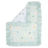Lambs & Ivy Sweet Daisy Blue/White 3-Piece Floral Baby Crib Bedding Set