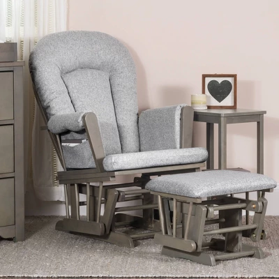 Child Craft Tranquil Glider And Ottoman - Dapper Gray 10 Child Craft Tranquil Glider And Ottoman - Dapper Gray - Image 8