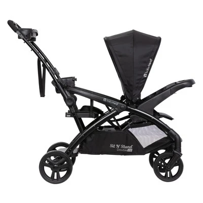 Baby Trend Sit N' Stand Double 2.0 Stroller - Madrid Black 7 Baby Trend Sit N' Stand Double 2.0 Stroller - Madrid Black - Image 5