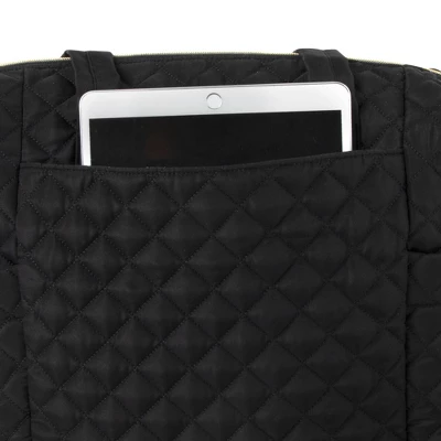 Jessica Simpson Quilted Tote - Black 10 Jessica Simpson Quilted Tote - Black - Image 8