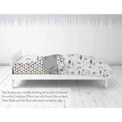 Bacati - Woodlands Beige/Gray 4 Pc Toddler Bedding Set -Baby Furniture Store GUEST 2c642a01 b2d7 4652 84a4 a48335da3f96