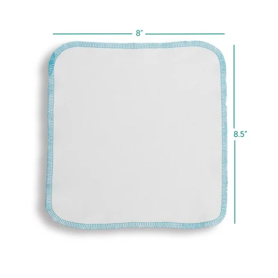 Thirsties | Organic Cotton Wipes Pack Of 6 - White, Wipes 3 Thirsties | Organic Cotton Wipes Pack Of 6 - White, Wipes