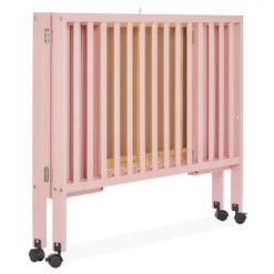 Dream On Me Quinn Full-Size Folding Crib I Removable Wheels I Modern Nursey I Adjustable Mattress Support I Patent Folding System In Blush Pink -Baby Furniture Store GUEST 2f9f8fd7 d56e 49c8 99c3 ada1f3d40373