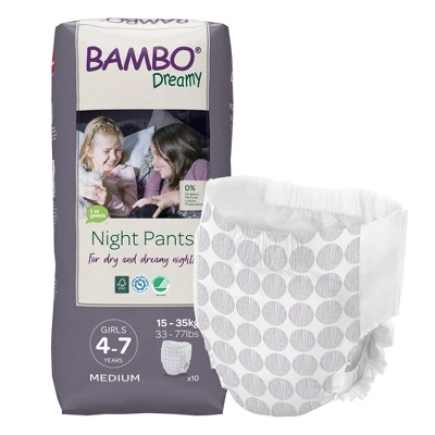 Bambo Dreamy Potty Training Night Pants For Girls Ages 4-7 7 Bambo Dreamy Potty Training Night Pants For Girls Ages 4-7 - Image 5
