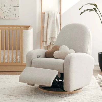 Babyletto Nami Electronic Recliner And Swivel Glider With USB Port And Light Wood Base 8 Babyletto Nami Electronic Recliner And Swivel Glider With USB Port And Light Wood Base - Image 6