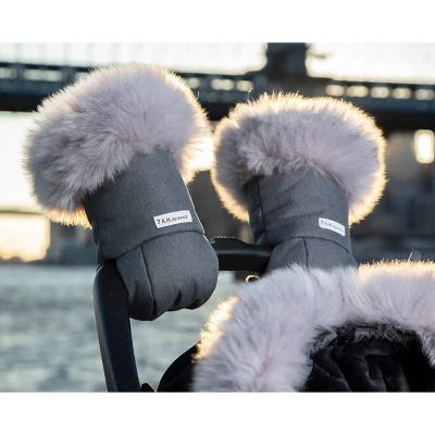 7AM Enfant Warmmuffs Stroller Gloves - Heather Gray Dark 3 7AM Enfant Warmmuffs Stroller Gloves - Heather Gray Dark