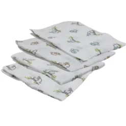 Bacati - Happy Monkeys Blue/Green/Gray Boys Muslin Swaddling Blankets Set Of 4 8 Bacati - Happy Monkeys Blue/Green/Gray Boys Muslin Swaddling Blankets Set Of 4 -Baby Furniture Store GUEST 316ed335 9692 49be 9fef eeab80ffd562