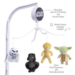 Lambs & Ivy Star Wars Classic Musical Baby Crib Mobile Soother Toy -Baby Furniture Store GUEST 31e45187 add9 41c3 9b1d 86fe48cb1b90