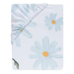 Lambs & Ivy Sweet Daisy Blue/White 3-Piece Floral Baby Crib Bedding Set -Baby Furniture Store GUEST 3ff02b65 5ac1 494e bbf2 4691a6b3b034