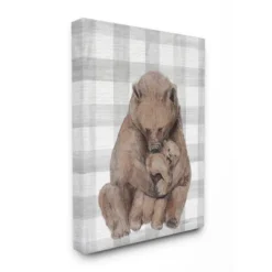 Stupell Industries Bear And Cub Nursery Illustration Grey Farmer Plaid 9 Stupell Industries Bear And Cub Nursery Illustration Grey Farmer Plaid -Baby Furniture Store GUEST 43ce1f36 a7e1 4701 8a98 b8d40b529c5b