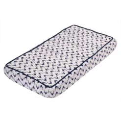 Bacati - Noah Navy Buck Quilted Muslin Changing Pad Cover -Baby Furniture Store GUEST 43e5864c 6632 48ab 9a09 1a152d669cdb