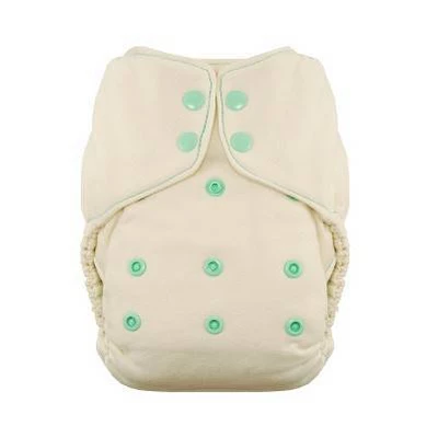 Thirsties | Natural One-Size Fitted Cloth Diaper Pack Of 1 4 Thirsties | Natural One-Size Fitted Cloth Diaper Pack Of 1 - Image 2