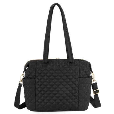 Jessica Simpson Quilted Tote - Black 5 Jessica Simpson Quilted Tote - Black - Image 3