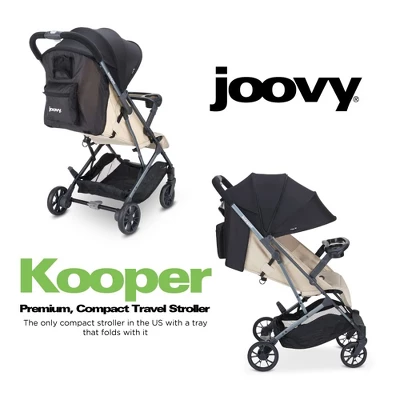 Joovy Kooper Lightweight Compact Single Stroller With Tray, Sand 4 Joovy Kooper Lightweight Compact Single Stroller With Tray, Sand - Image 2