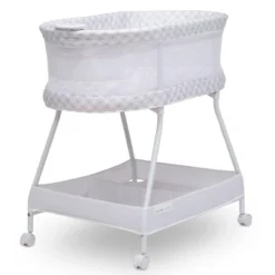 Delta Children Sweet Dreams Bassinet With Airflow Mesh - Gray Infinity -Baby Furniture Store GUEST 4c0c7334 e702 4467 b9da 848232f77af4