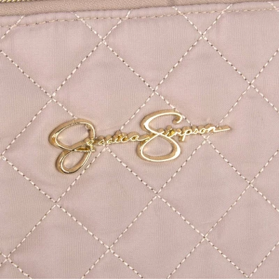 Jessica Simpson Quilted Tote - Taupe 11 Jessica Simpson Quilted Tote - Taupe - Image 9
