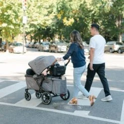 Larktale Sprout Single-to-Double Stroller/Wagon - Expandable And Foldable Stroller Wagon With Canopy, Storage, And Accessories - Nightcliff Stone -Baby Furniture Store GUEST 4dfceed5 34a9 471f 9811 10eee7bd2e22