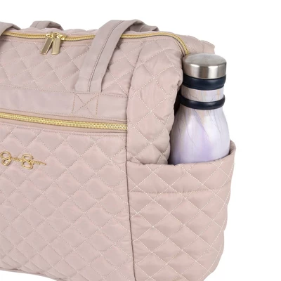 Jessica Simpson Quilted Tote - Taupe 9 Jessica Simpson Quilted Tote - Taupe - Image 7