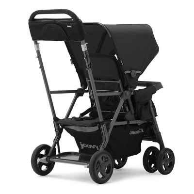 Joovy Caboose Too Ultralight Sit Stand Double Tandem Stroller - Black 4 Joovy Caboose Too Ultralight Sit Stand Double Tandem Stroller - Black - Image 2