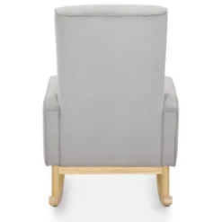 Delta Children Drew Rocking Chair - Cloud Gray And Natural -Baby Furniture Store GUEST 54823e33 4e7a 4911 86af ca6faaf8d20e