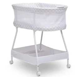 Delta Children Sweet Dreams Bassinet With Airflow Mesh - Gray Infinity -Baby Furniture Store GUEST 585ddbe8 f97f 4dd3 bc0c 76ba9cb4960f