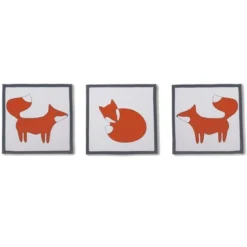 Bacati - Playful Fox Orange Gray 10 Pc Crib Bedding Set With 2 Crib Fitted Sheets -Baby Furniture Store GUEST 5c50ef82 b1e5 4531 b832 88bf32b832d6