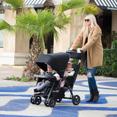 Joovy Caboose Too Ultralight Sit Stand Double Tandem Stroller - Black 7 Joovy Caboose Too Ultralight Sit Stand Double Tandem Stroller - Black - Image 5