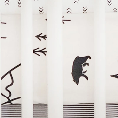 Crib Bedding Set My Baby Sam White Black 3 Crib Bedding Set My Baby Sam White Black