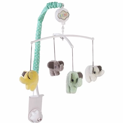 Bacati - Elephants Mint/Yellow/Gray 10 Pc Crib Bedding Set With Long Rail Guard Cover 4 Bacati - Elephants Mint/Yellow/Gray 10 Pc Crib Bedding Set With Long Rail Guard Cover - Image 2