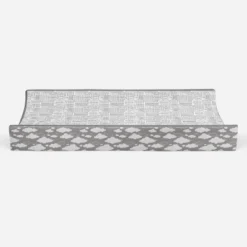 Bacati - Clouds In The City Gray Cityscape Quilted Changing Pad Cover -Baby Furniture Store GUEST 64d9676f 4814 4067 91c2 641fc158d3c7