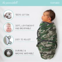 The Peanutshell Camo Elephant Swaddle Wrap For Newborn, Infant - 3-Pack -Baby Furniture Store GUEST 6578de12 9e29 4a1e 9b9c 973705876474