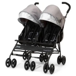 Jeep PowerGlyde Side-by-Side Double Stroller By Delta Children - Gray -Baby Furniture Store GUEST 660fc7ad 848a 44e4 bd3d 9fb5e86458f6
