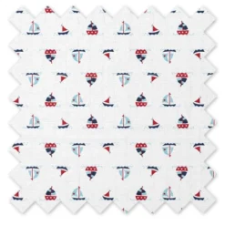 Bacati - Little Sailor Boys Whales/Boats Muslin 4 Pc Toddler Bedding Set -Baby Furniture Store GUEST 66cc65a6 133b 4b16 8e22 bacccb6c19eb